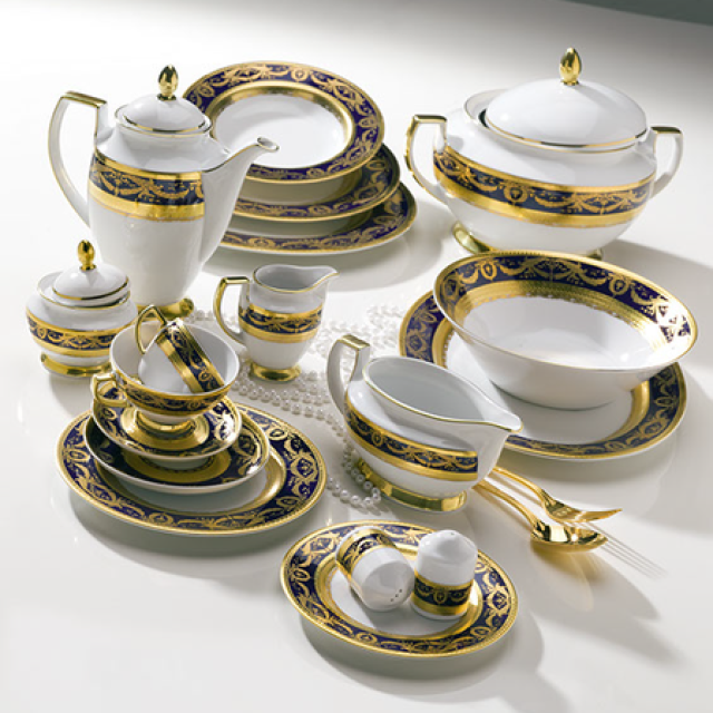 Набір Imperial Gold - Cobalt на 12 персон, 70 предметів LP-3312-CO